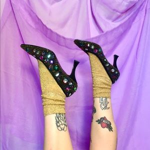 Vintage Beaded Heels